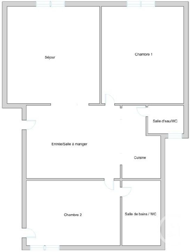 Appartement F3 à vendre PARIS